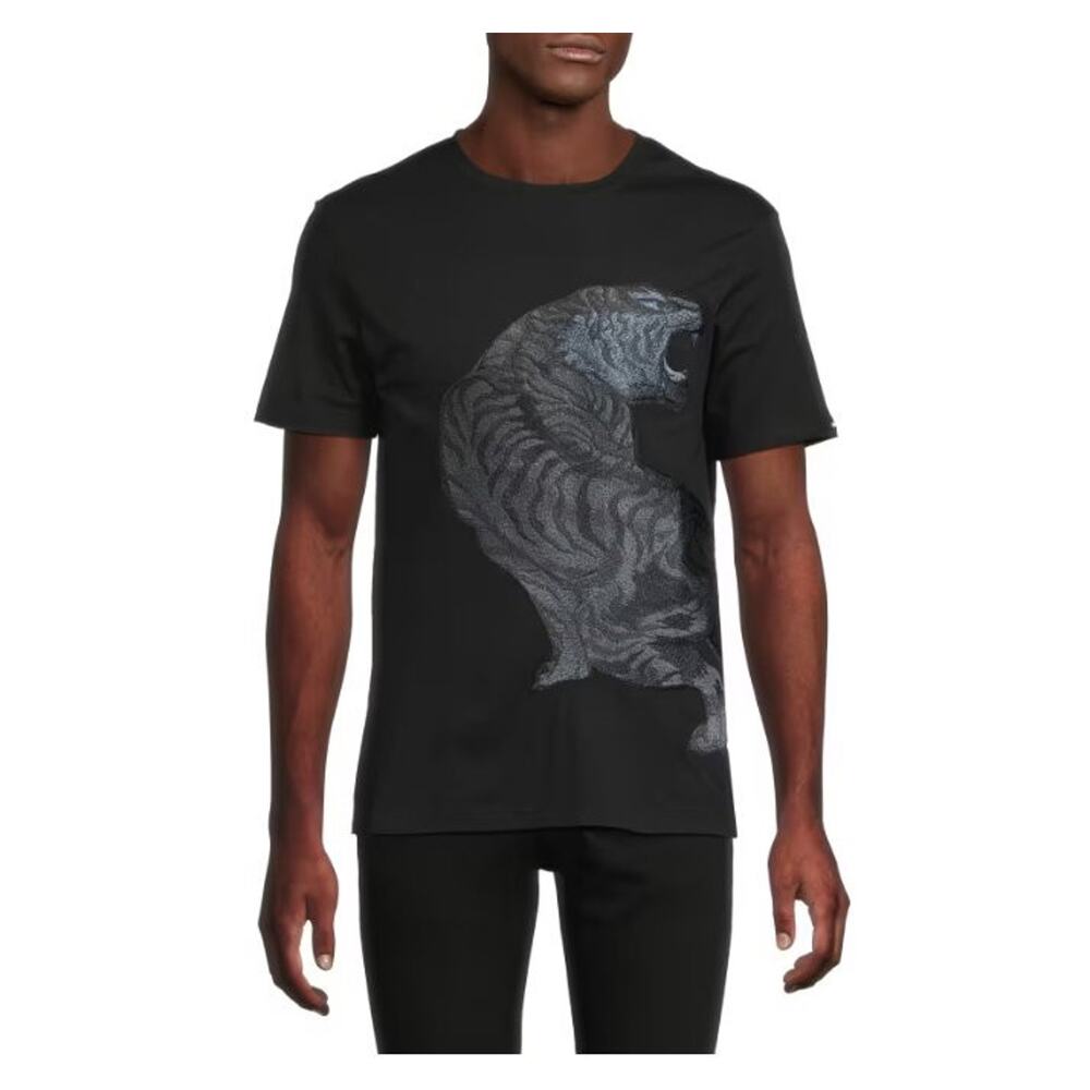 $1,120 NWT Stefano Ricci Tiger Print Cotton Short Sleeve Crewneck T-Shirt 4XL